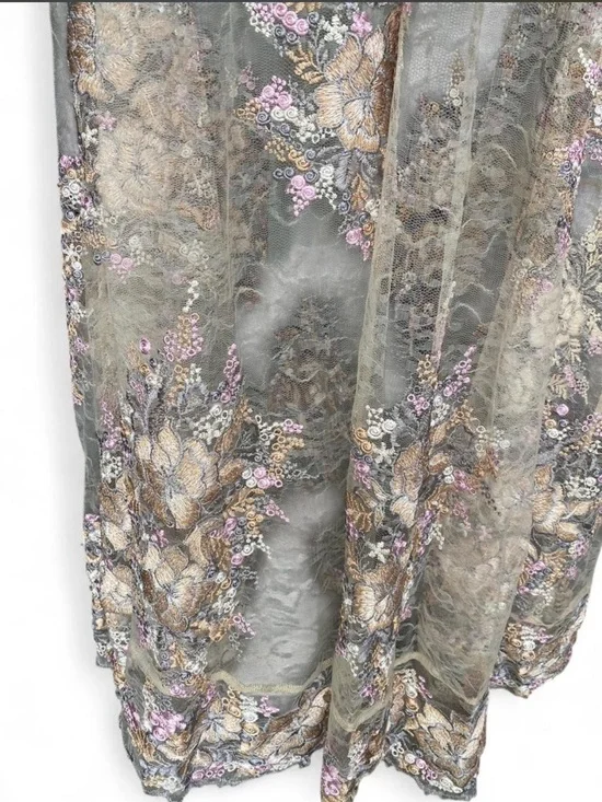 Altar'd State Blush Embroidered V-Neck Maxi Dress - Picture 4 of 6